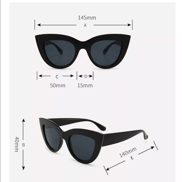 Awesome Cat Eye Triangle Sunglasses - Picture 5 of 6